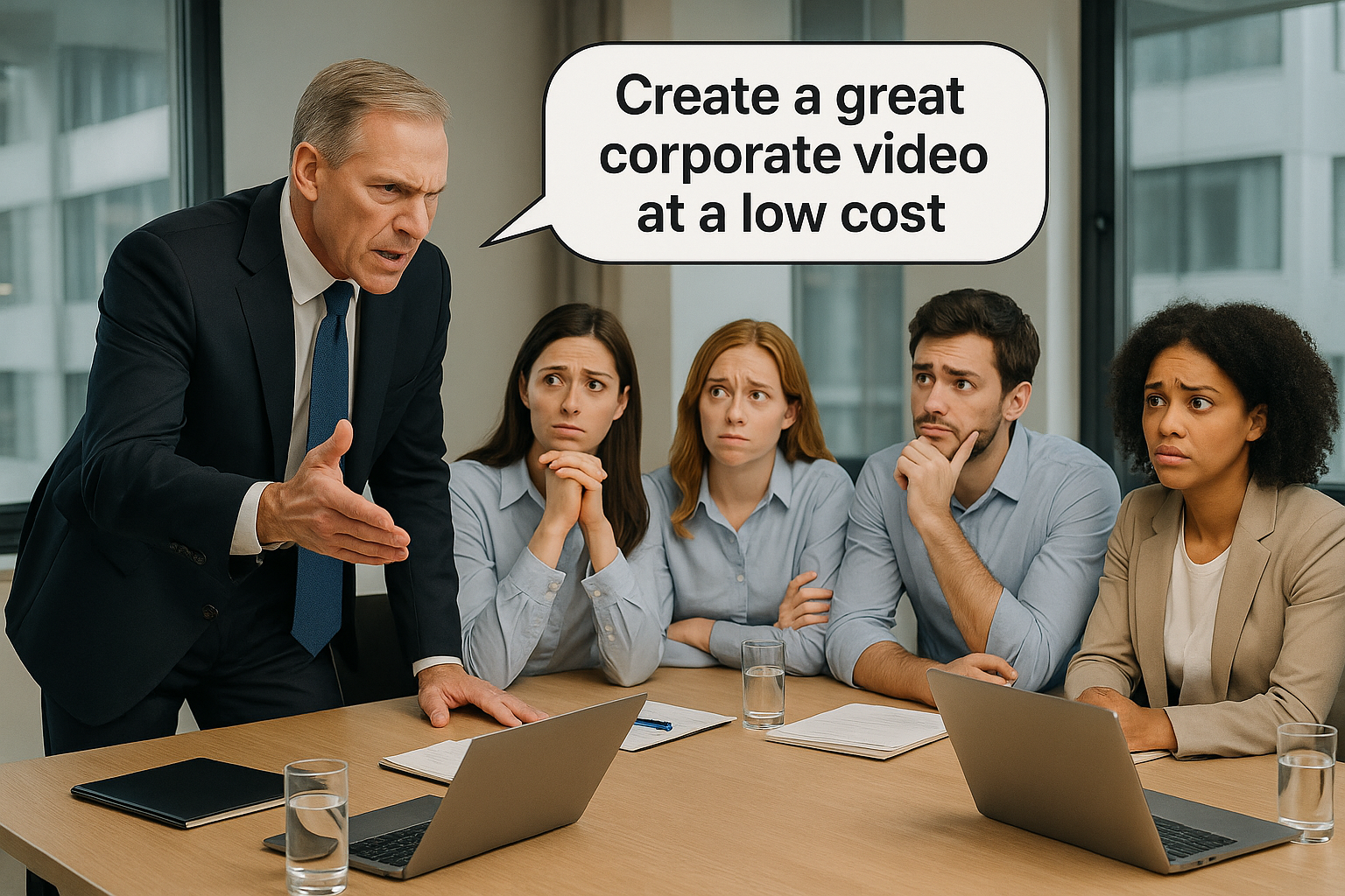 sản xuất video doanh nghiệp bằng AI